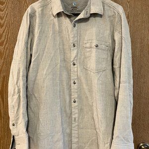Men's Kuhl Button down (Grey), Size Medium